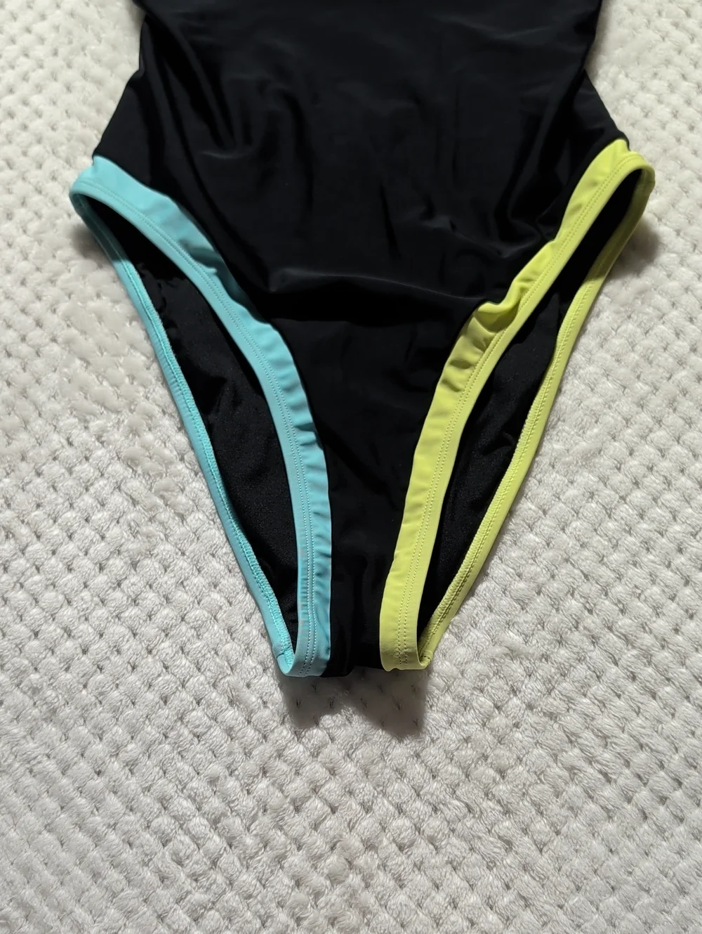 Cupshe Neon Splash Colorblock One Piece Swimsuit